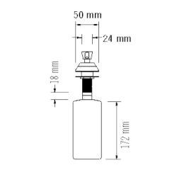Mediclinics zeeppomp RVS hoogglans 480ml DJ0121C
